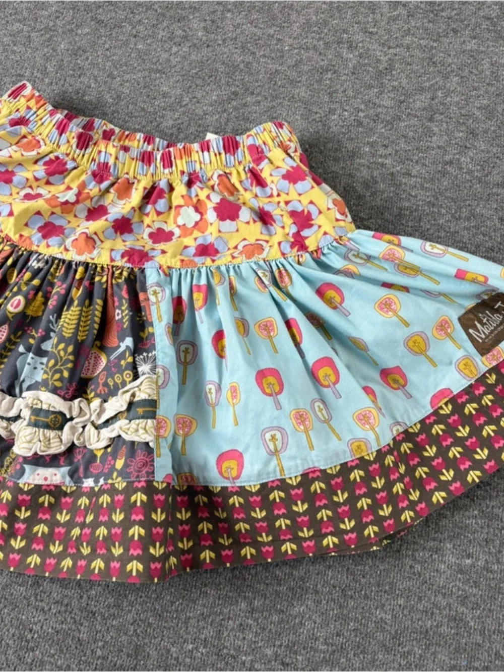 Matilda Jane Girls 6 Farm Cottagecore Whimsy Prairie Skirt & Tunic/Lap Dress